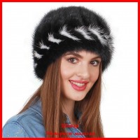 Шапка Модница 5 из вязаной норки