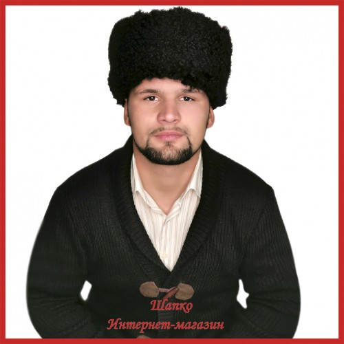 Купить казачья папаха черная с красным сукном в интернет магазине Кавказские умельцы