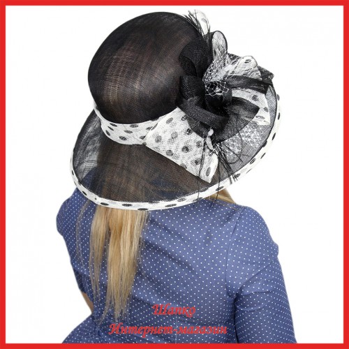 Шляпа Марлеста из синамей, купить, синамей, качественные, модные, красивые, дизайнерские, шляпы с большими полями