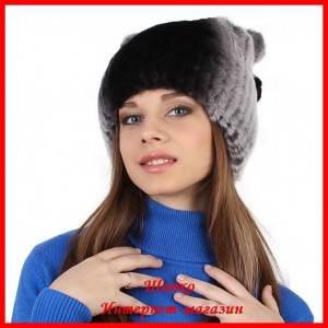 Купить женские шапки из меха кролик REX - MG